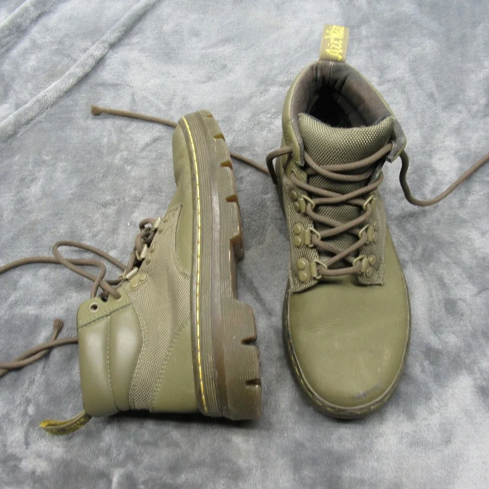 Dr Martens Rakim Boots 4M 6W Olive‎ Lace Combat Chunky Rugged Chukka Mountaineer